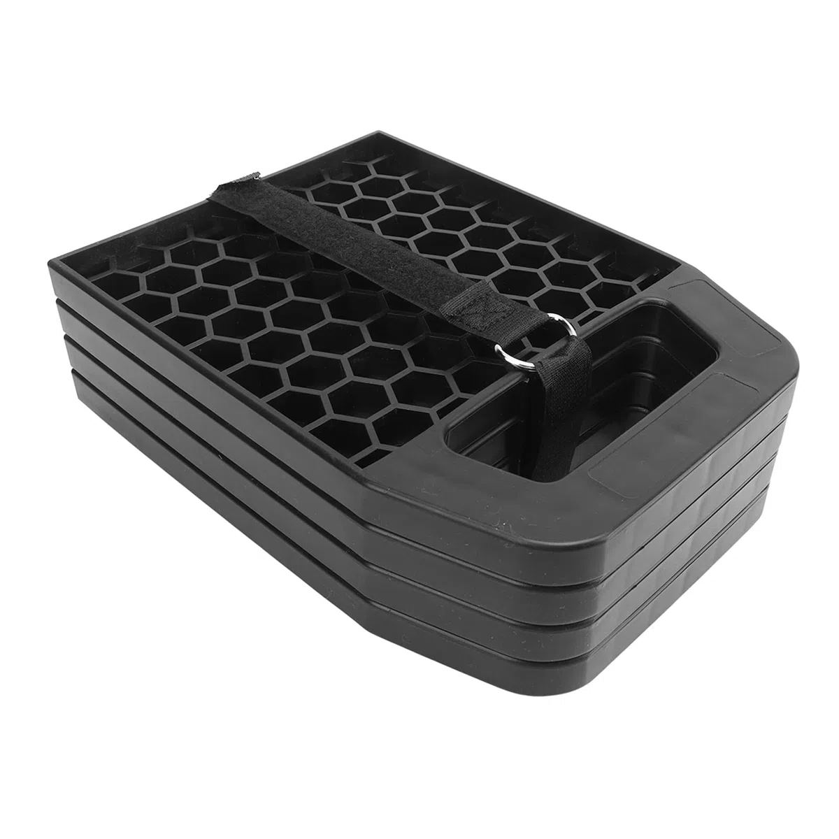 Tbest Nivelación de Estabilizador de la Almohadilla de RV Premium Bloque de Prueba Meteorológica Antideslizante de Servicio Pesado para el Remolque de Polipropileno 6.1x6.1 Pulgadas (Black)