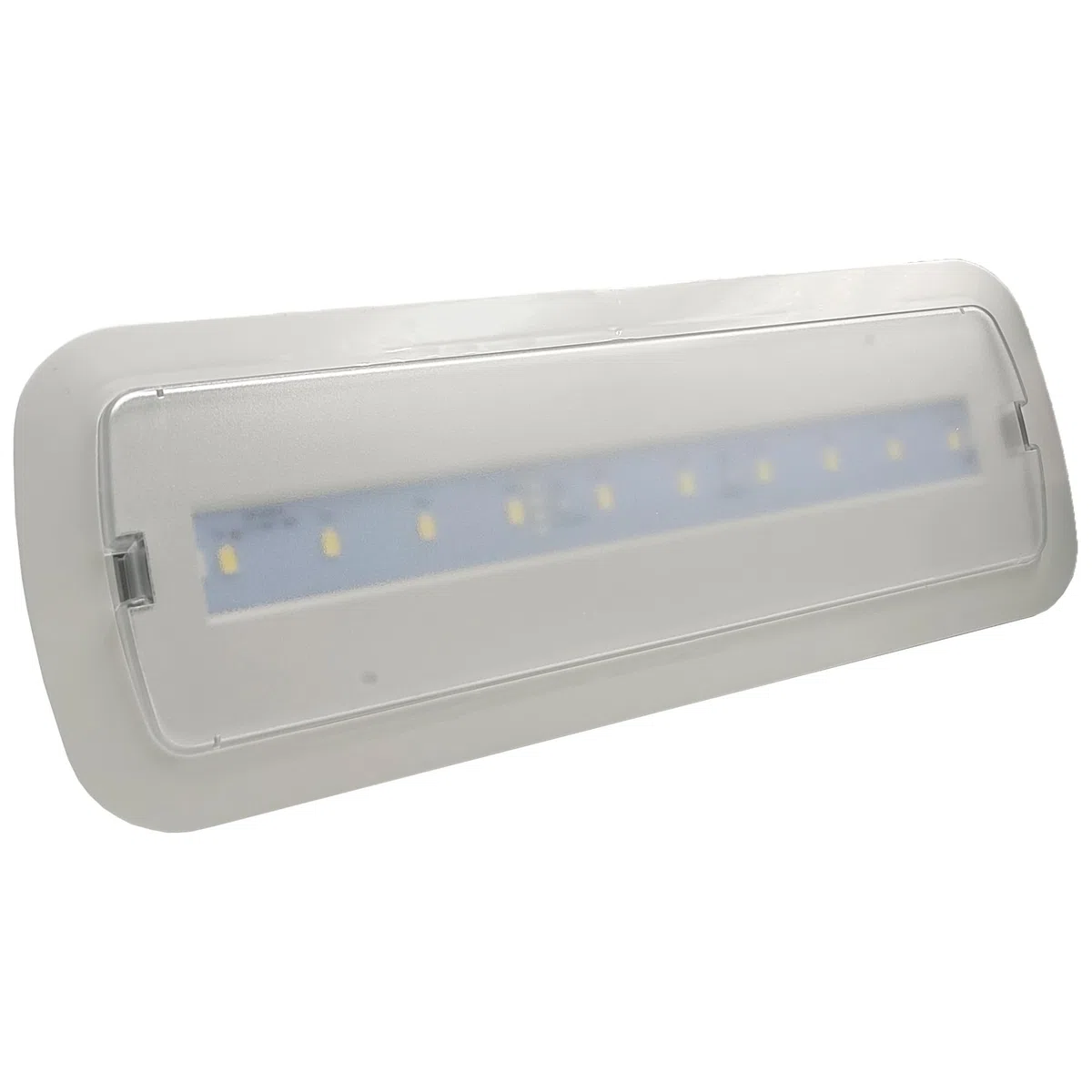 FactorLED Luz de Emergencia Pared LED, 4W (40W), Incluye Kit de Techo, superficie o Empotrable, función AutoTest, 3 horas de autonomía, IP20, Batería 3.6V 1800mA, Luz fría 6500K (91781, 1)