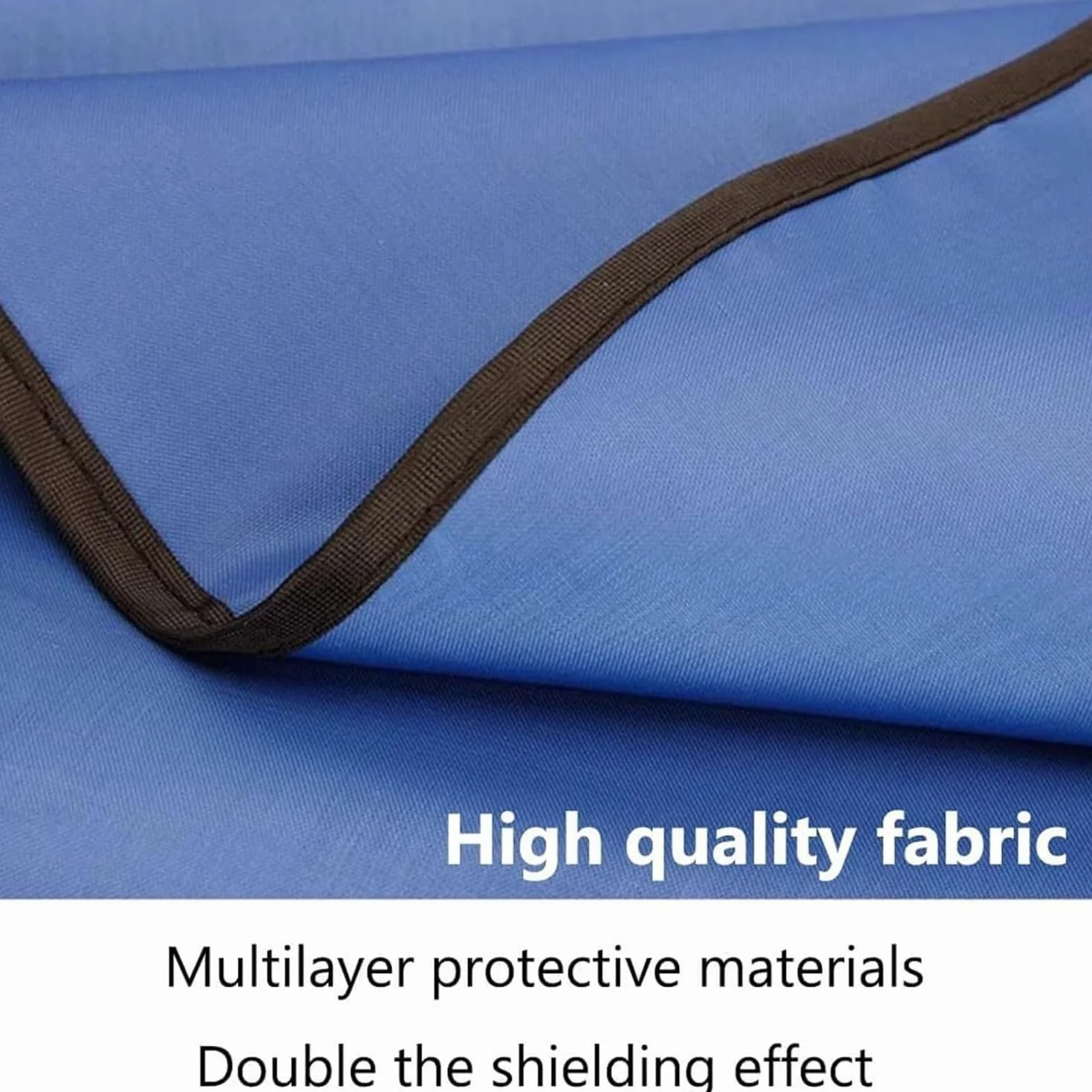 Delantal de Plomo para Rayos X Chaleco de Plomo Protector contra Rayos X Azul Delantal de Plomo(0.125mmpb,55x60cm)