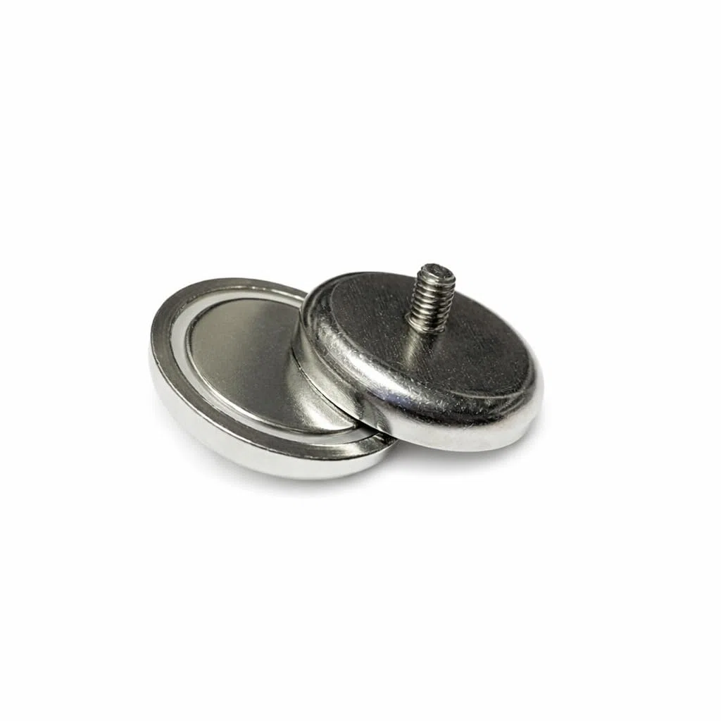 Soporte Magnético Alizones C42 con Rosca para Tuerca M8 | Con Arandela y Tuerca, Fuerza de Sujeción 60 kg - Paquete de 3 Unidades