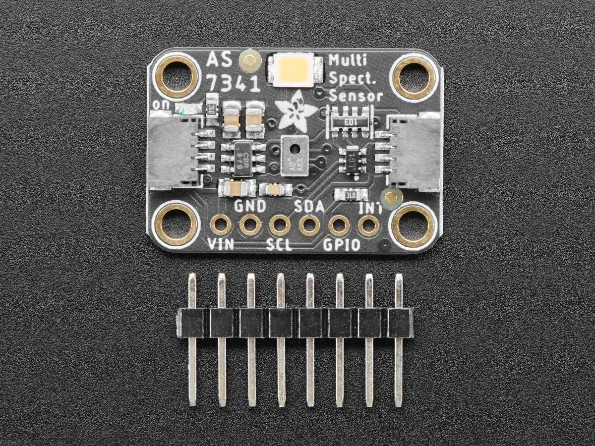 Adafruit AS7341 - Sensor de luz/color multiespectrómetro de 10 canales, 16 sensores de longitud de onda, blanco e infrarrojo cercano, compatible con Arduino, Raspberry Pi
