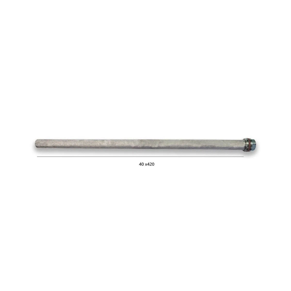 SUNEX Ánodo de magnesio 40x420mm, ánodo de sacrificio para calentadores de agua, calderas y calentadores de agua instantáneos, 1 1/2 pulgadas, protección contra la corrosión, duradero, fácil