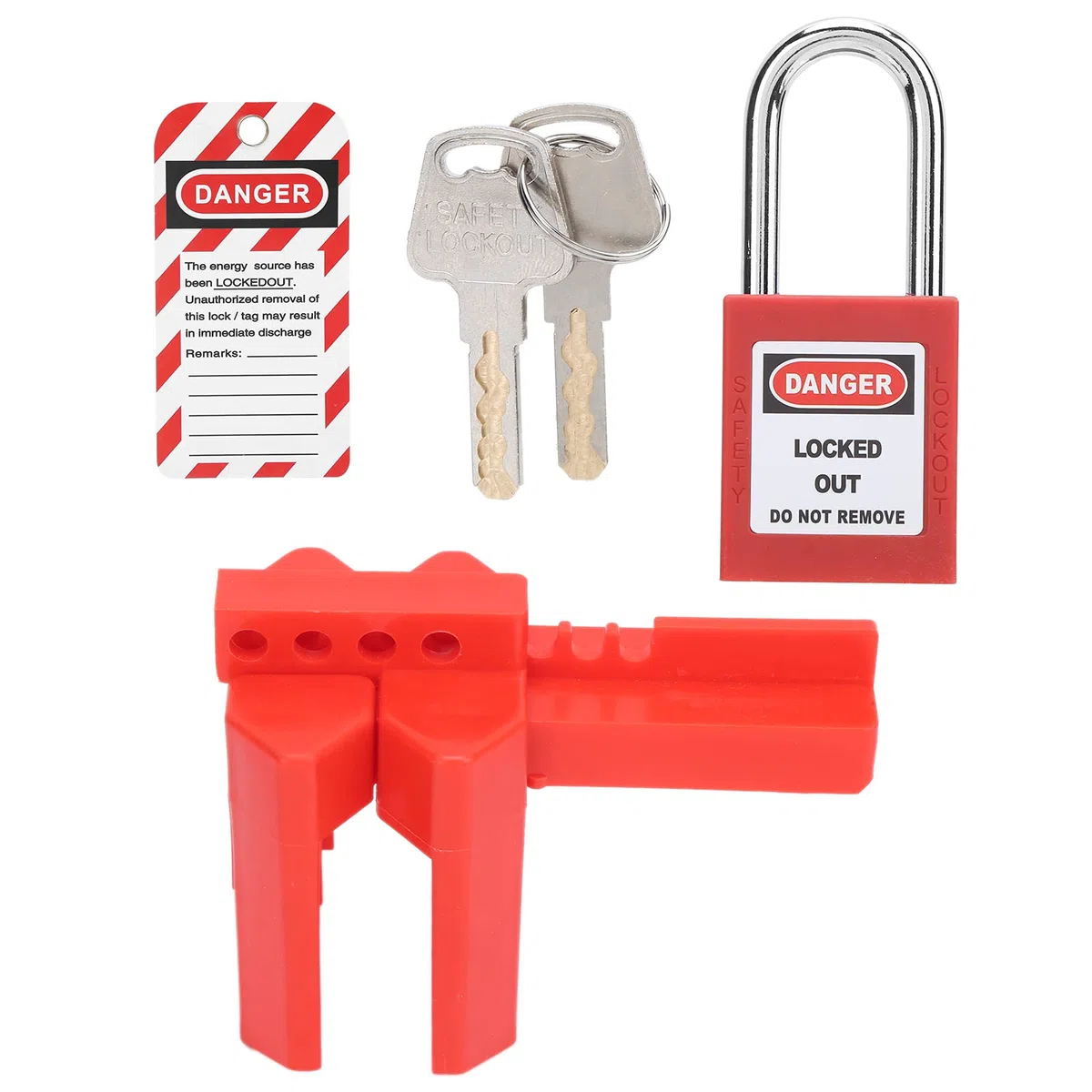 Kit de bloqueo de registro, kit de candado antideslizante Kit de candado industrial para válvulas de válvulas
