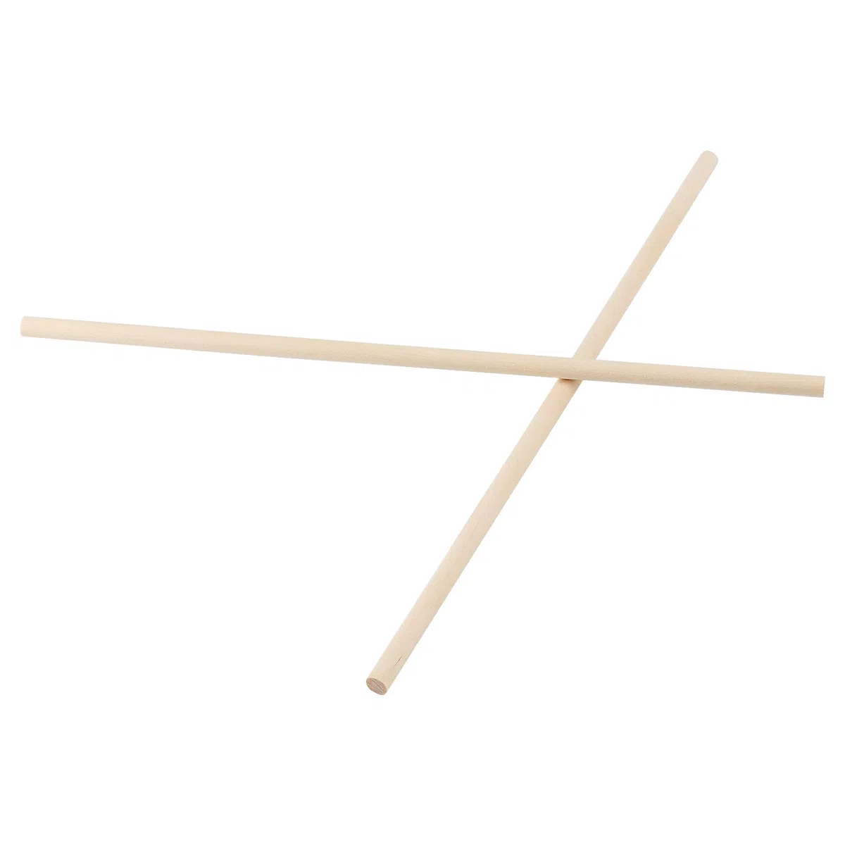 150 Palitos de Madera Redonda de 40 cm x 5 mm para Manualidades, Palos de Madera Redondos Sin Tratar, para Carpintería, Modelismo y Decoración