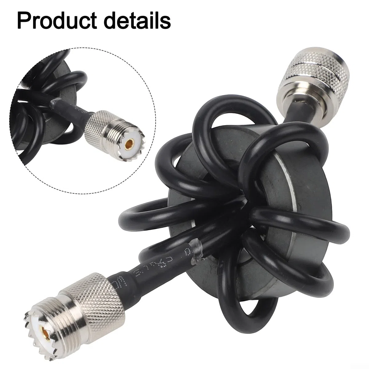 Minhe Anillo de estrangulador de onda corta para radio HF (1.8–30 MHz) - 200W/1000W Doble tamaño EM-25 y EM-43 núcleo magnético, supresor de corriente de modo común antiinterferencia (EM-25)