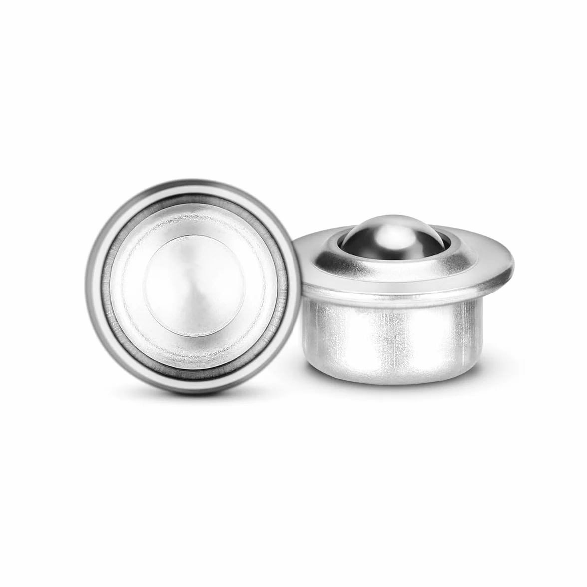 Housoutil 20 unidades de 5/8 rodamientos de bolas de 360º – Rotación universal – Bola de rodillo transportador universal para transportador – Soporte de rodillos – Capacidad de carga Lbs
