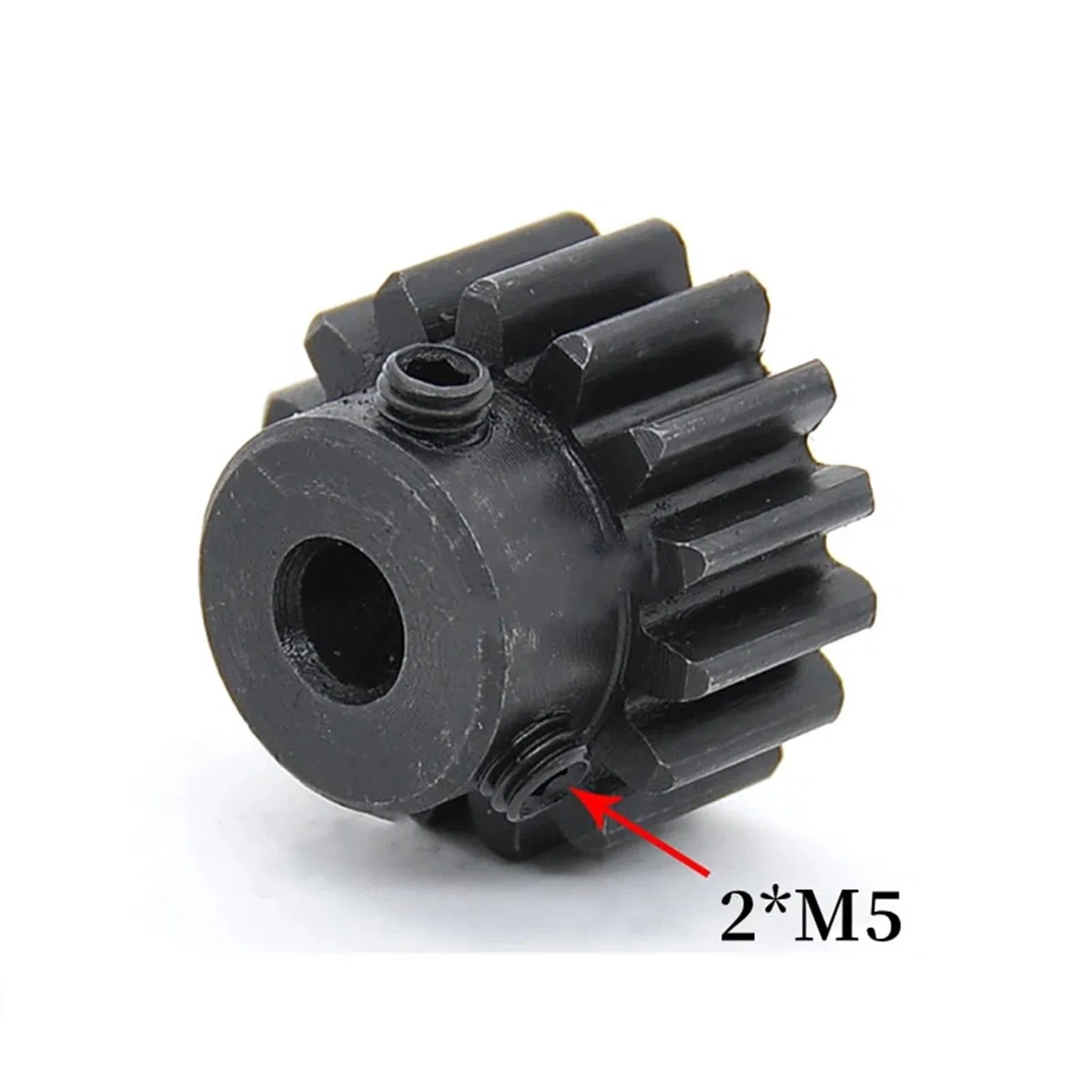 Engranajes helicoidales industriales 1 Uds 1,5 módulo engranaje recto 1,5 M-15T ~ 60T tamaño del orificio de acero al carbono 7 ~ 25mm engranajes accesorios de transmisión de dientes del Motor(20 Teet
