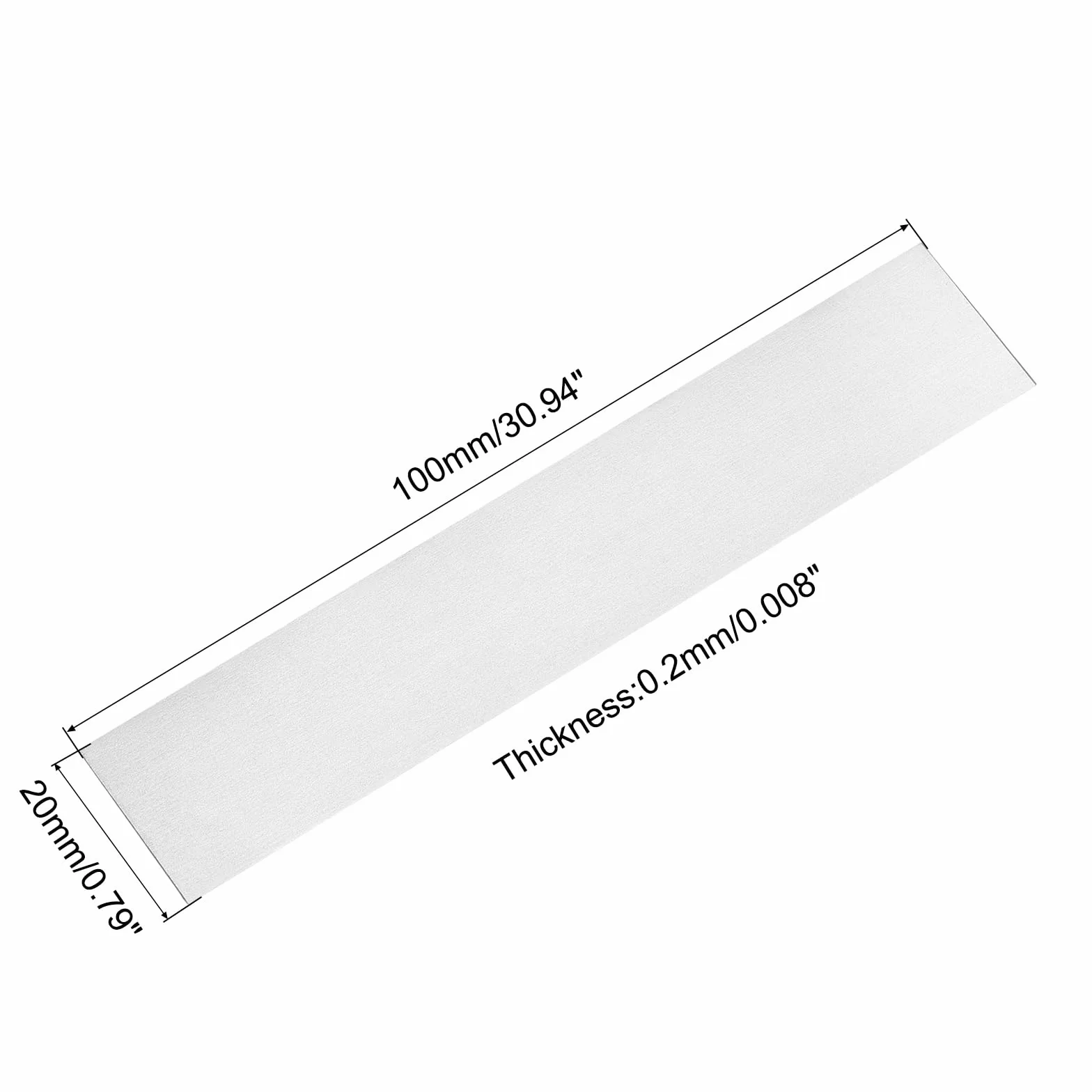 QUARKZMAN Tira de Níquel Puro 0.2mm x 20mm x 100mm para Soldadura de Baterías y Puntos de Soldadura - 25 Unidades