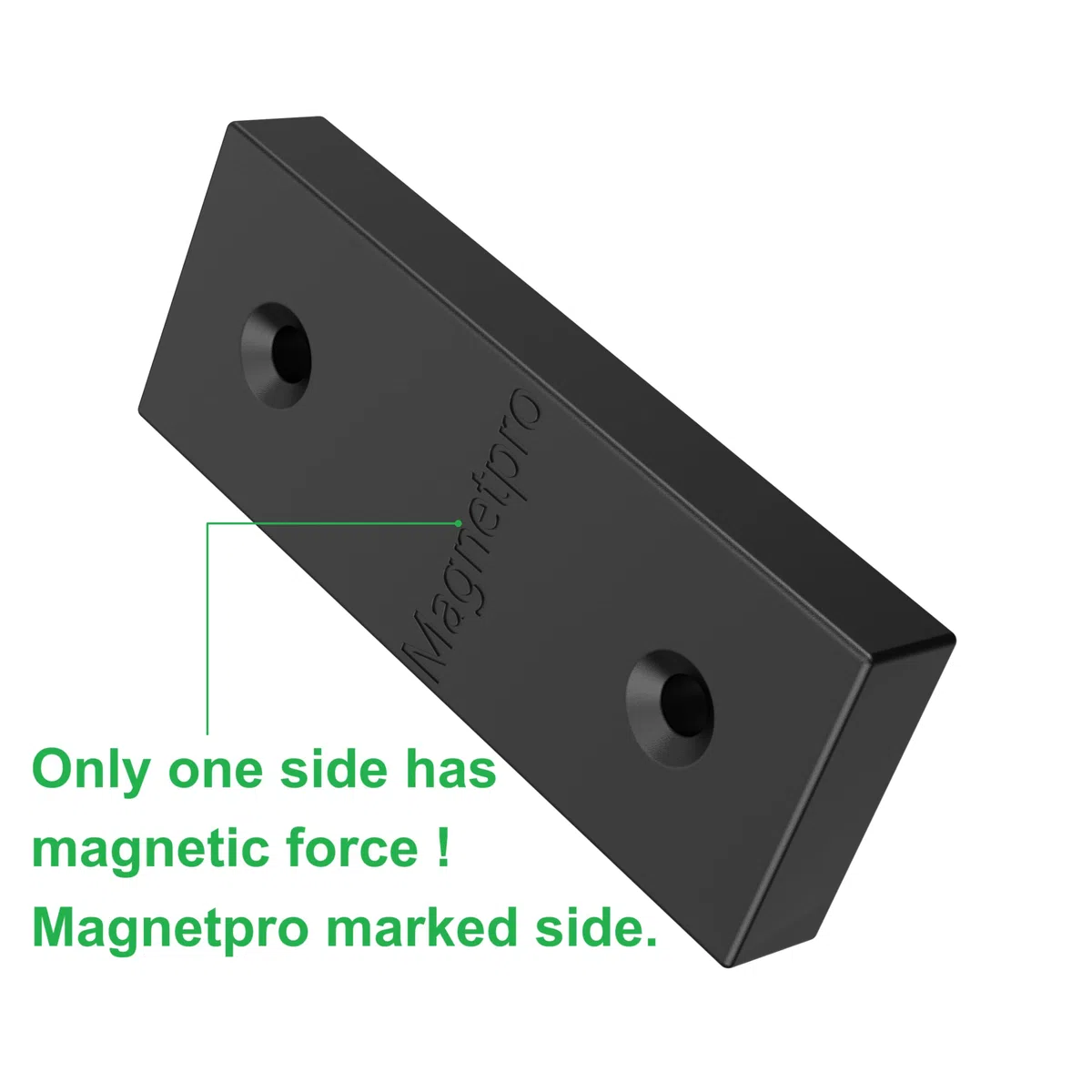 Magnetpro 8 imanes rectangulares revestidos de polipropileno, 10 kg de fuerza, tamaño 50,80 x 19,05 x 7,62 mm, funda de calidad alimentaria, resistente al óxido y al agua, imanes multiusos para uso