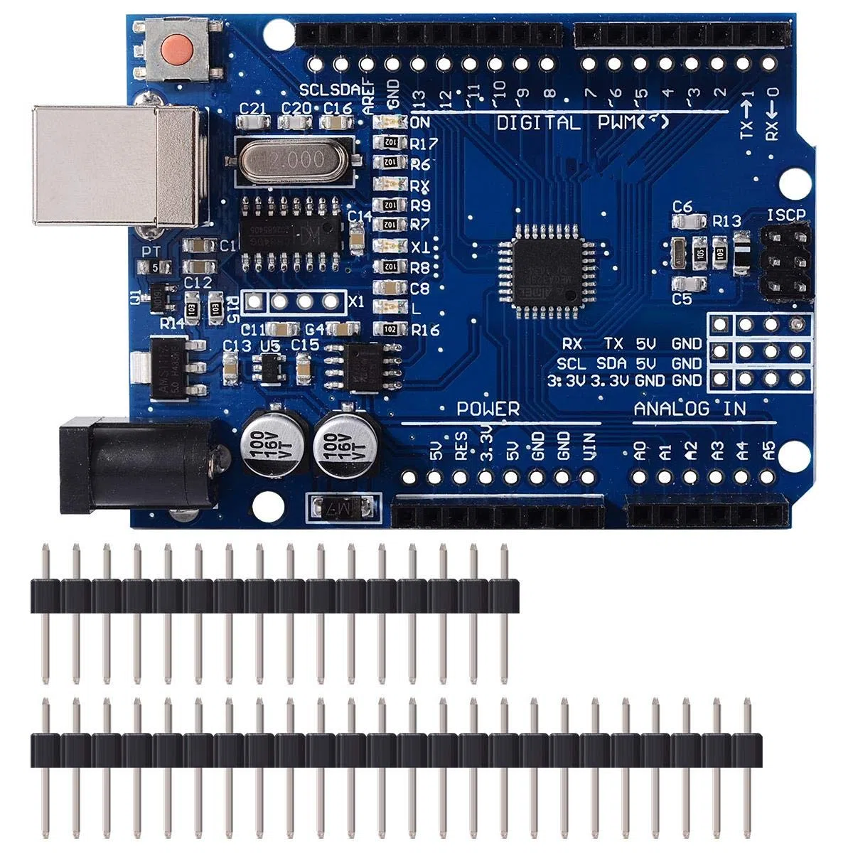 【3D printer kit】 CNC Shield V3.0 + Development Board + 4pcs Stepper motor controller A4988 with heat sink for 3D printer