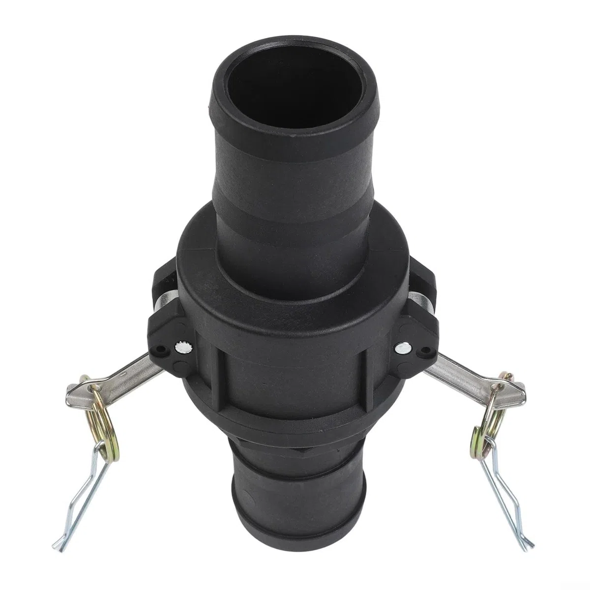 Juego de accesorios de manguera industrial de leva y ranura, 2 pares de adaptadores de conexión rápida de polipropileno tipo C y E con púas para sistemas de bomba de 1 a 2 pulgadas (2 pulgadas)