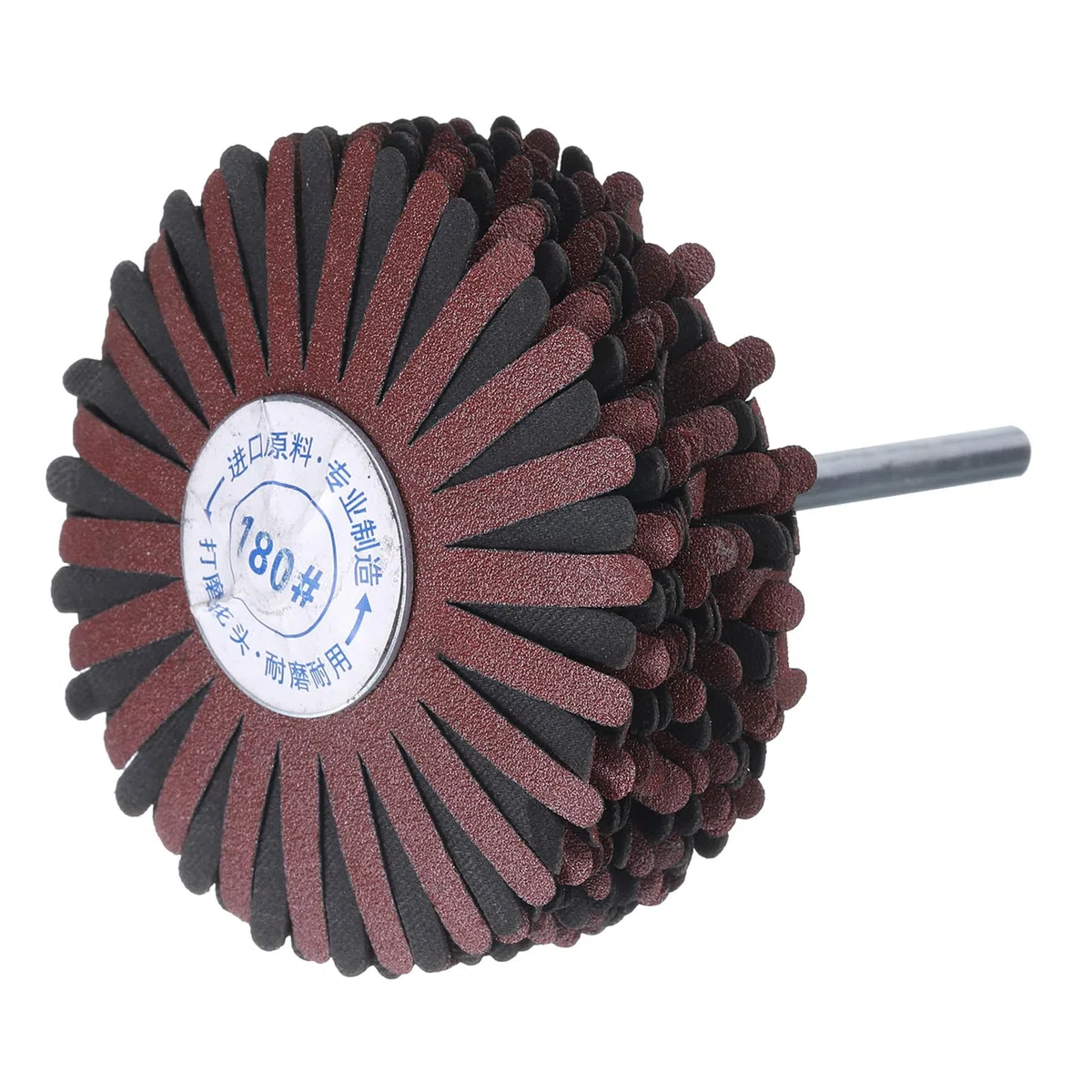 QUARKZMAN 2 Piezas Rueda De Lija De Tela Abrasiva Con Vástago De 1/4 De Pulgada Para Tallado De Raíces Pulido De Muebles Carpintería Grano 180