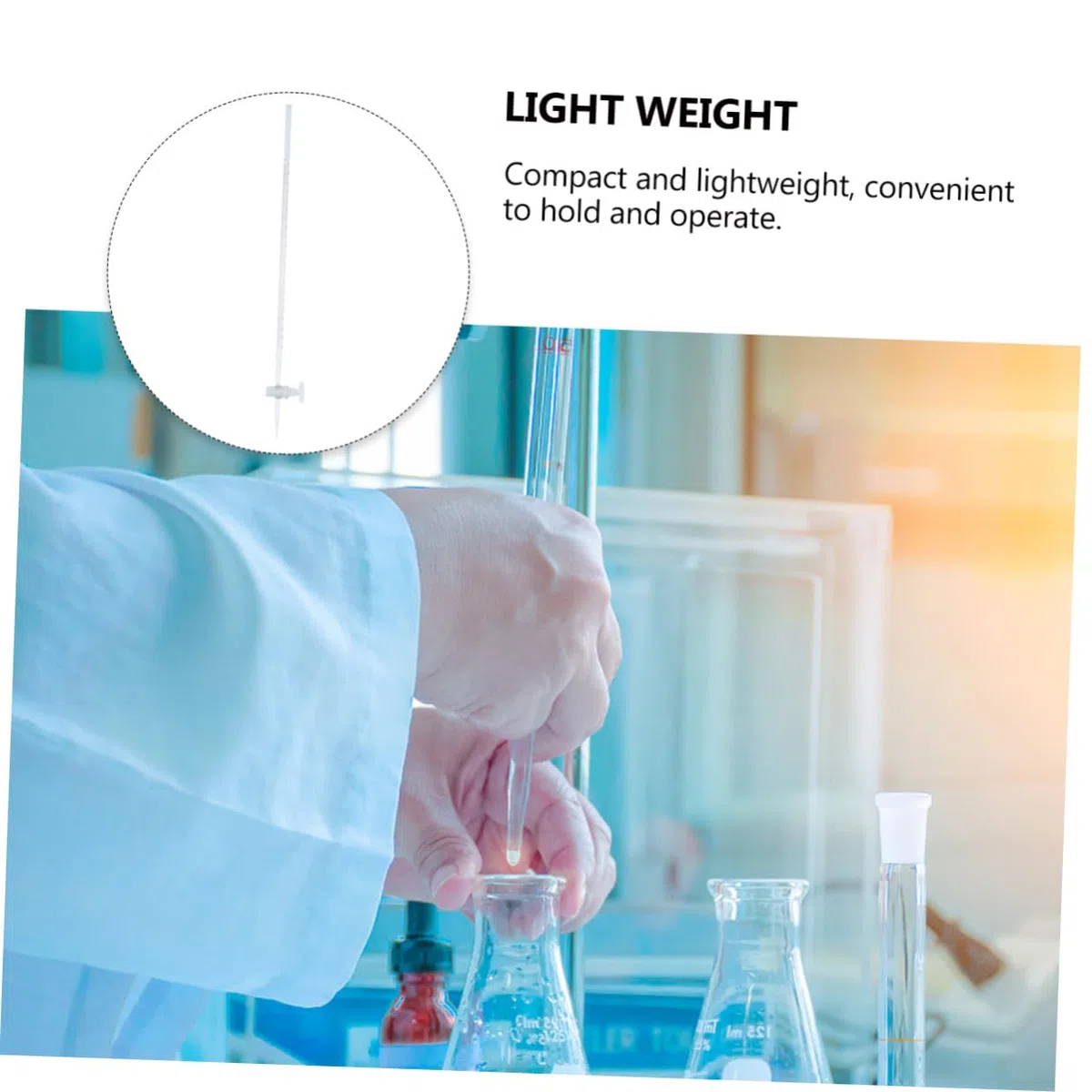 Pipeta de Vidrio para Laboratorio Resistencia Corrosión y Durabilidad Adecuado para Experimentos de Química y Suministros Químicos de Laboratorio