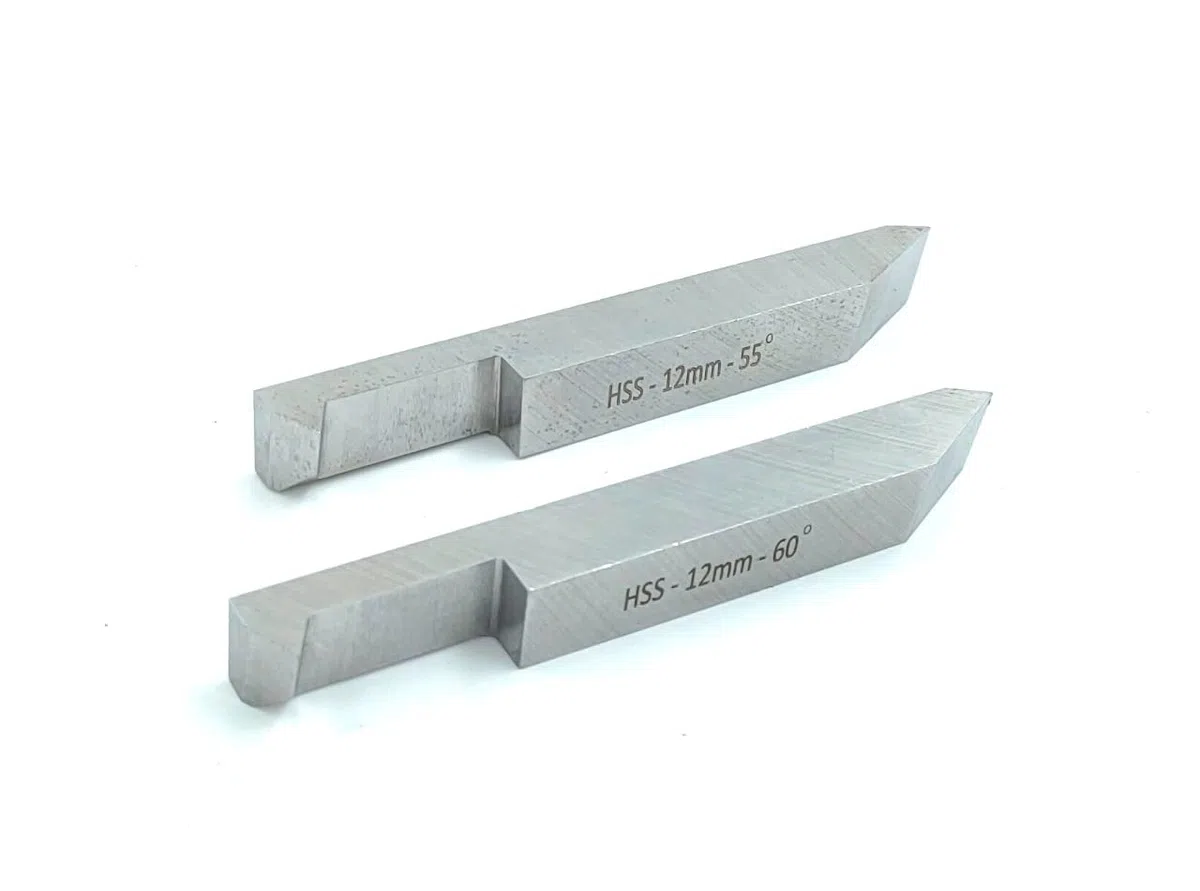Buyohlic Juego de herramientas HSS de doble extremo interno para máquinas herramientas de torno (vástago de 12 x 12 mm)