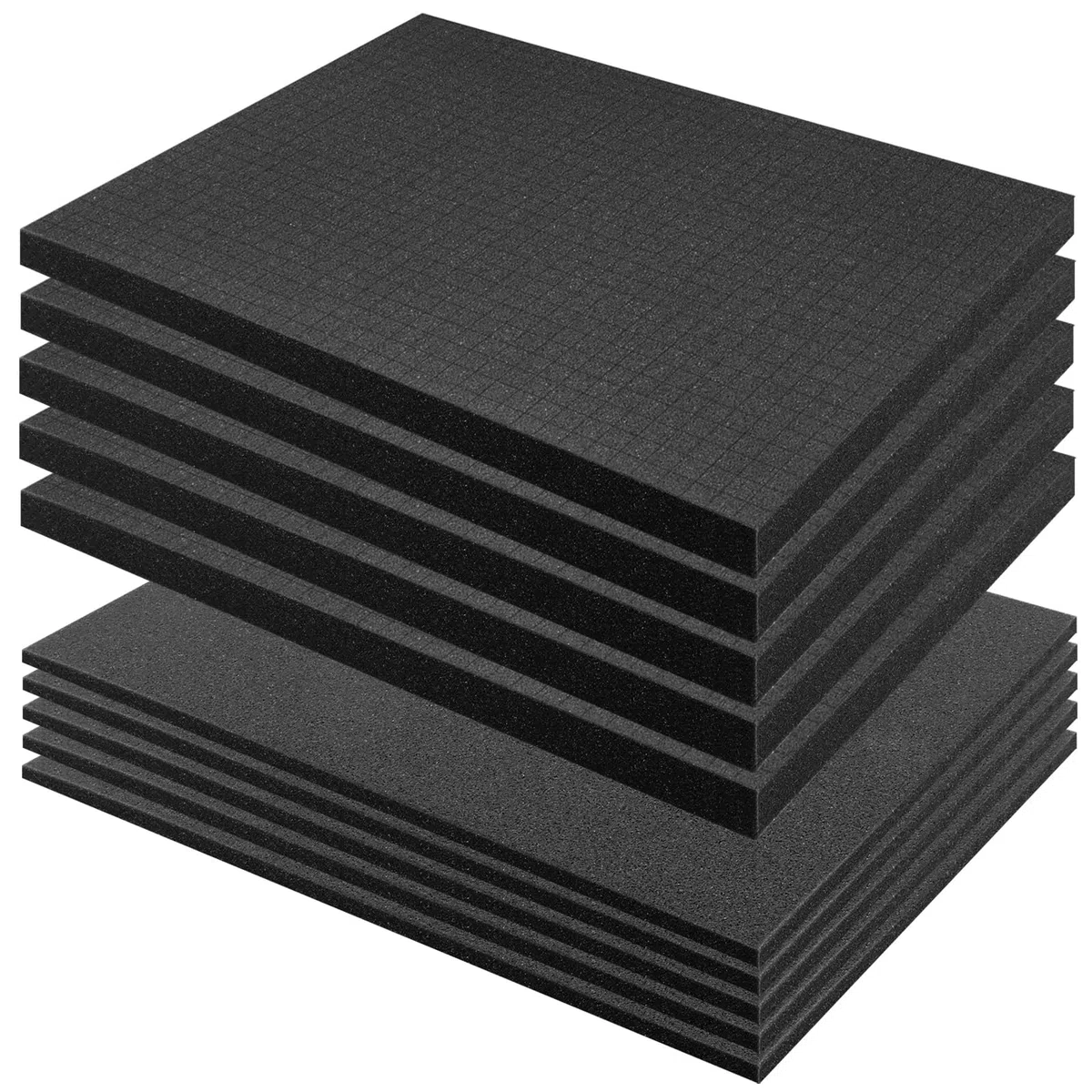 Cubo de espuma, 5 unidades, 400 x 300 x 25 mm, 5 unidades, 400 x 300 x 10 mm, funda de espuma para cámara, inserto de espuma para desmontar cajas protectoras, instrumentos de precisión,
