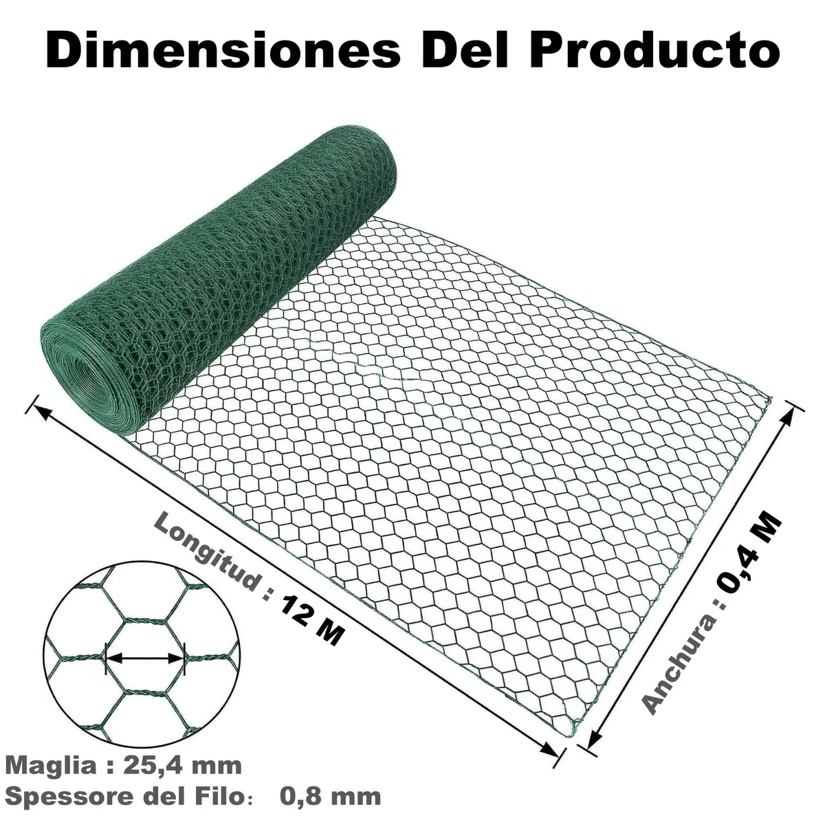 Amagabeli Garden Home Malla de Alambre Hexagonal Red Hexagonal Verde Valla de Jardín Metalicas Alambre