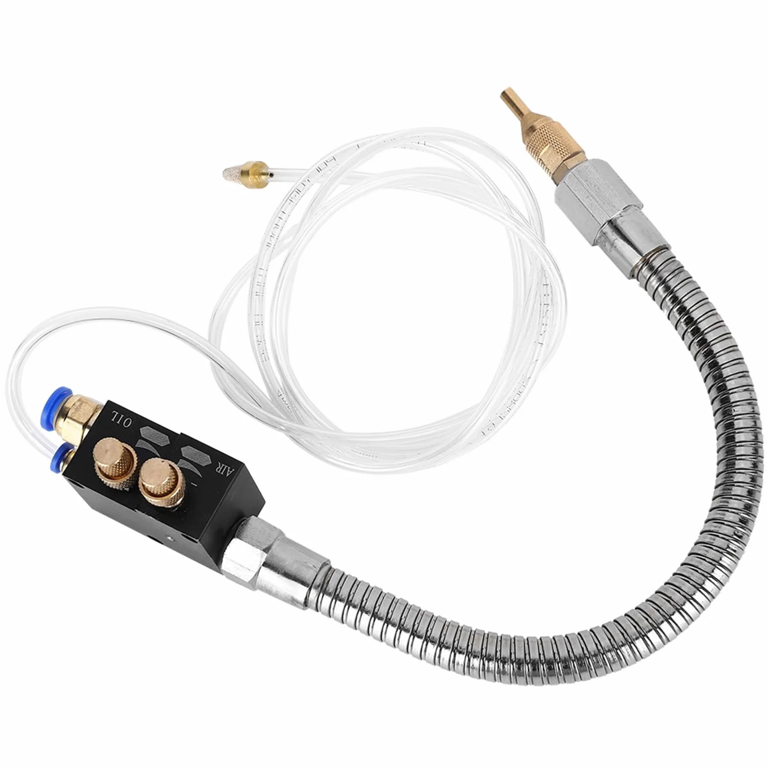 Aramox STR 01 Pulverizador de Refrigerante CNC Enfriador de Torno de Plástico y Metal Volumen de Aire Ajustable de 40 Cm Ahorra Refrigerante para Fresado Taladro Amoladora Grabado Máquina de (STR-01)