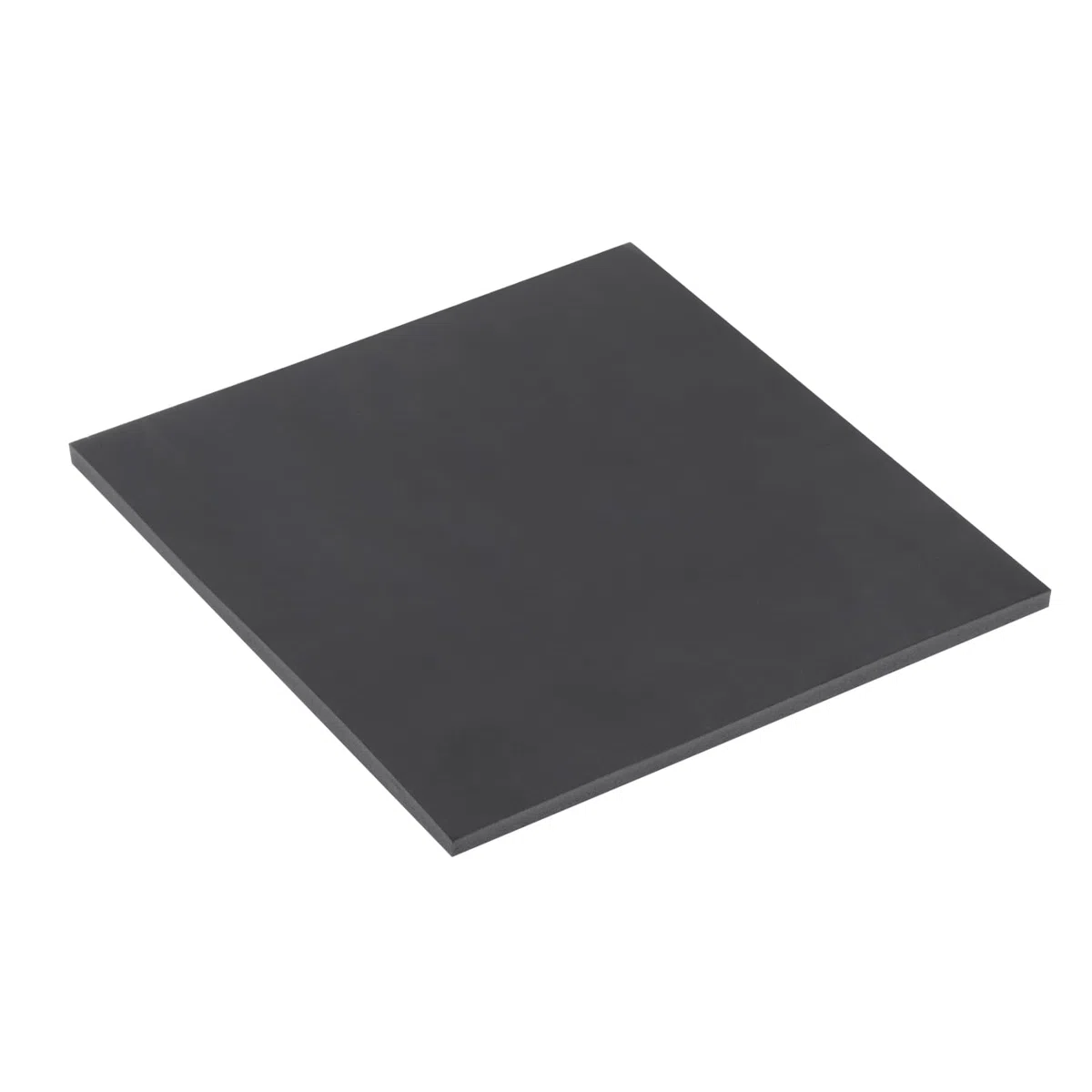 Lámina De PVC Expandido 5/16" De Grosor 12"x12" Lámina Rígida Liviana De Espuma [Para Artesanías Señalización Exhibiciones Impresión Digital En Pantalla] - Negro/ 1 Pieza