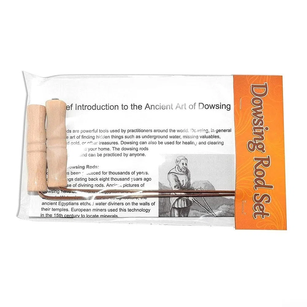 2 varillas de cobre puro 99.9%, varillas de radiestesia de cobre, varillas de radiestesia de cobre, herramienta de rotación de varilla de radiestesia de cobre para herramienta de adivinación con asas