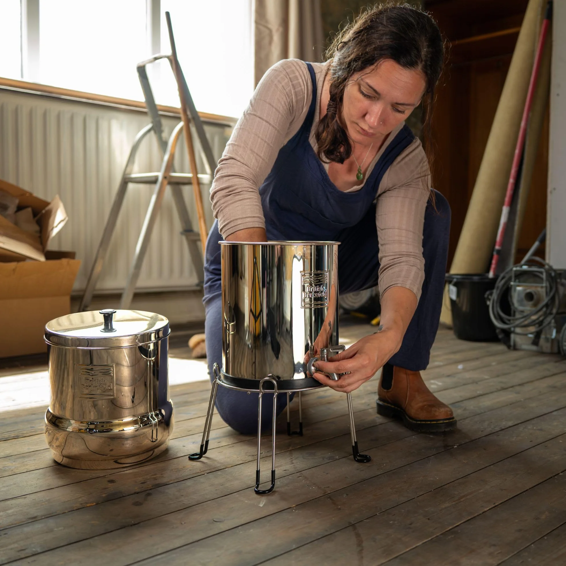 British Berkefeld Grifo De Gravedad De Acero Inoxidable | Se adapta a bidones de gravedad de 6, 8,5 y 12 l | Mejora el flujo y el control | Diseño a prueba de fugas