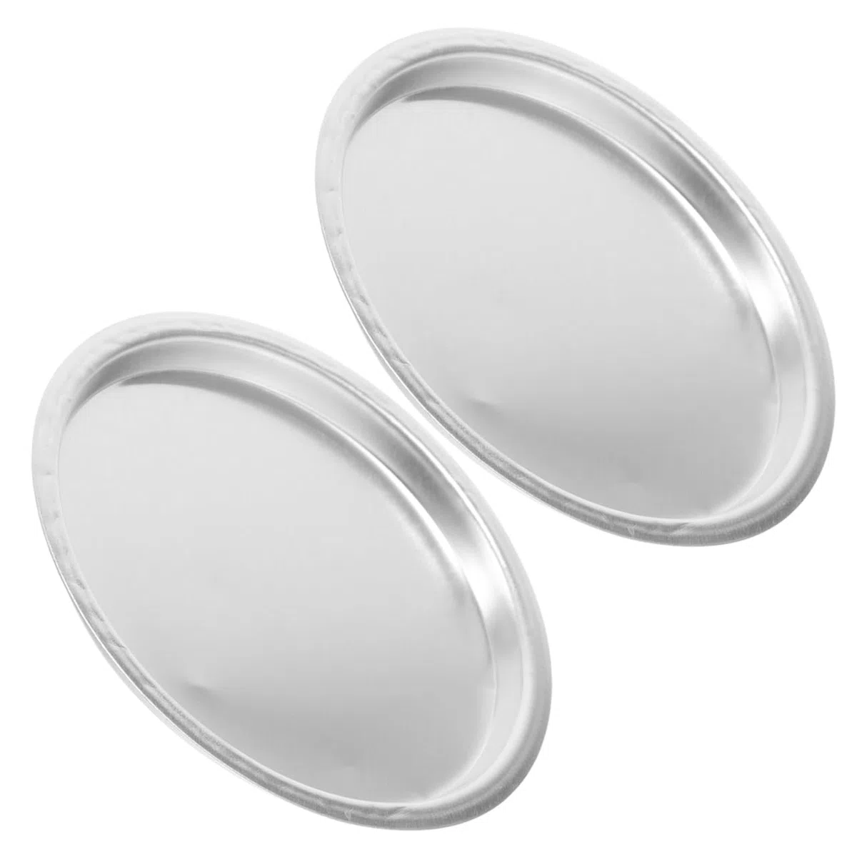 MAGICLULU 2 Platos de Pesaje de Aluminio Bandejas de Alta Durabilidad para Báscula Digital en Color Plata, Accesorios para Joyería y Objetos Pequeños