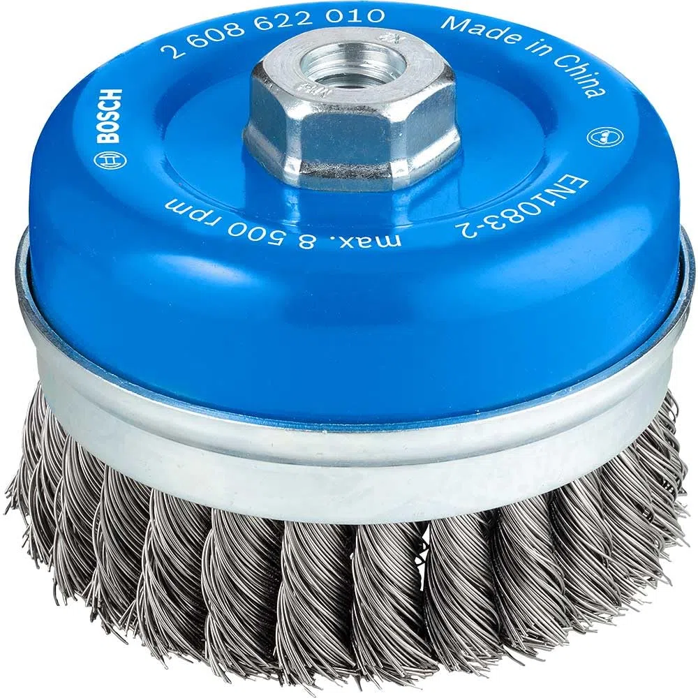 Bosch 2 608 622 010 - Cepillo de vaso - 100 mm, 0,5 mm, M14 (pack de 1)