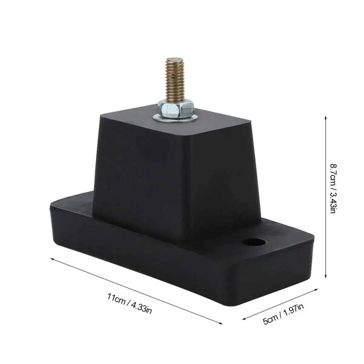 Paquete de 4 Almohadillas antivibraciones para Aire Acondicionado, Base de Almohadilla para pies a Prueba de Golpes para Soporte de Aire Acondicionado al Aire Libre