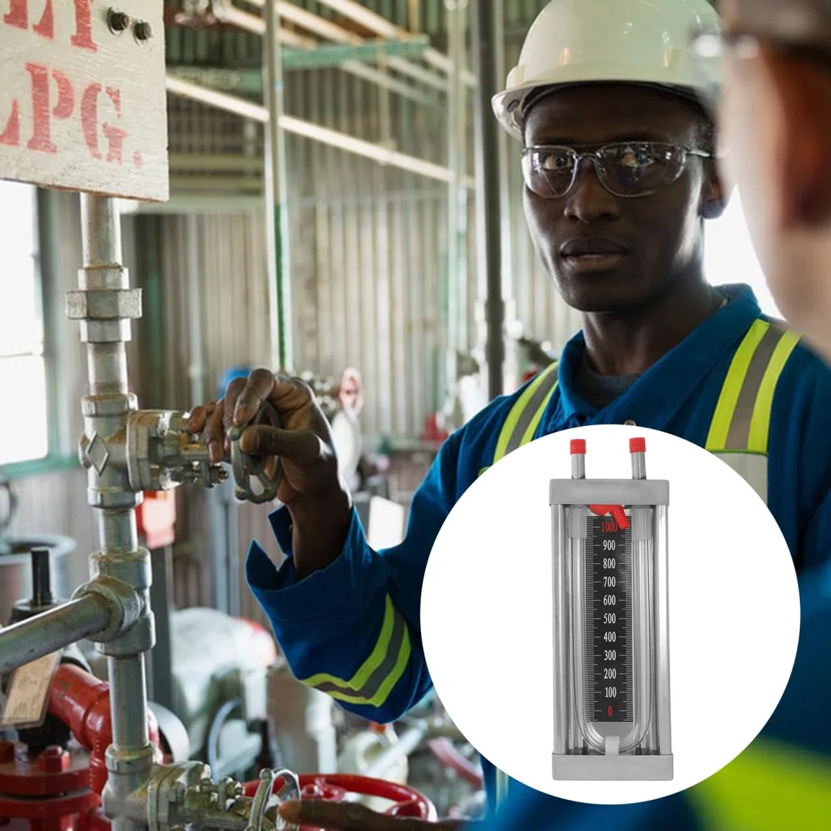 iplusmile U tubo manómetro: 0-1000PA acero inoxidable de alta precisión sensor de presión manómetro vacío indicador de presión para el hogar laboratorio