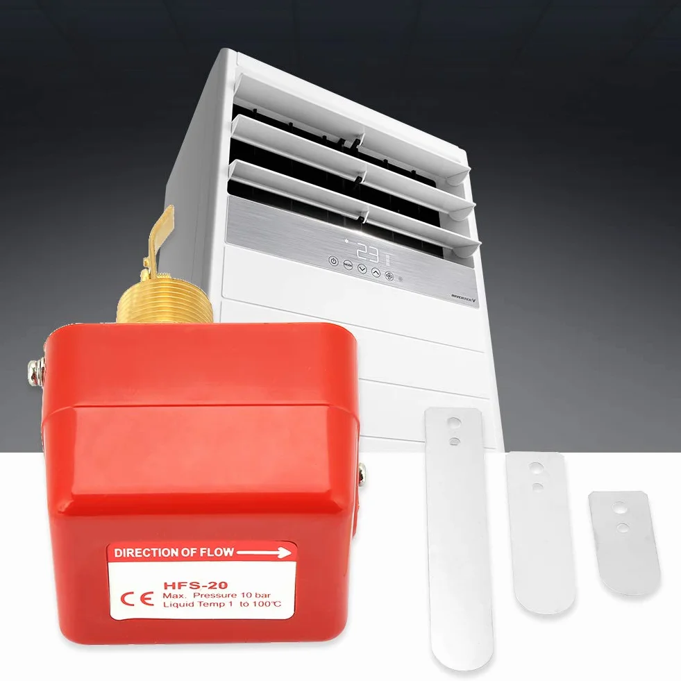 Interruptor de Flujo de Líquido de 3/4 ", Interruptor de Control de Paleta de Flujo de Agua HFS-20 dn20 Contacto SPDT 6-380V