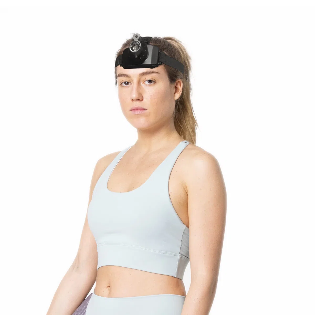 Linterna frontal láser LED recargable con cinturón ajustable, para pruebas de control sensorimotor y fisioterapia
