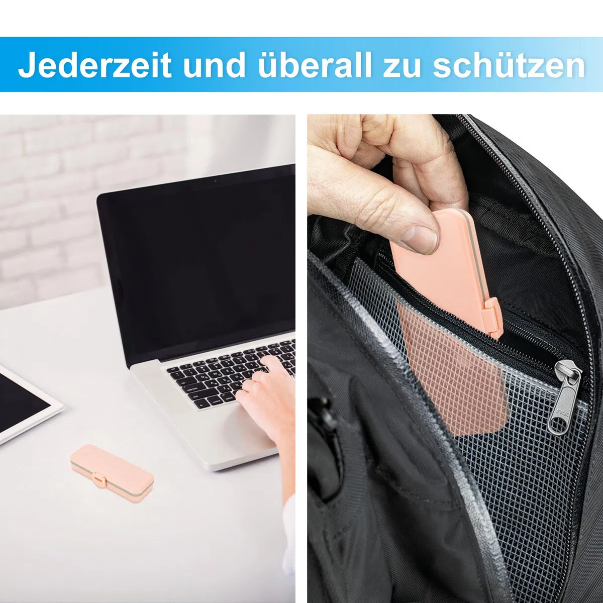 iGuerburn Funda rígida para AliveCor KardiaMobile 6 Lead Personal ECG, monitor de corazón, funda para KardiaMobile 6L ECG (rosa)