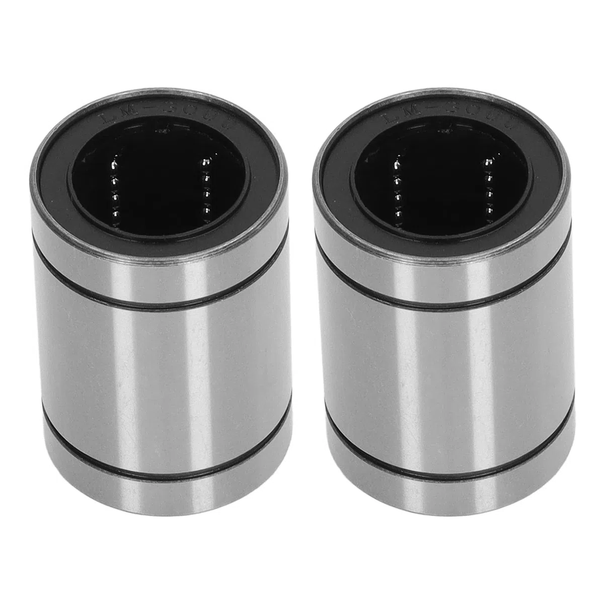 Rodamientos de bolas lineales LM30UU de 2 uds, buje de rodamiento de bolas de eje de movimiento lineal de 30mm ID 45mm OD 64mm de ancho para máquina CNC de impresora 3D