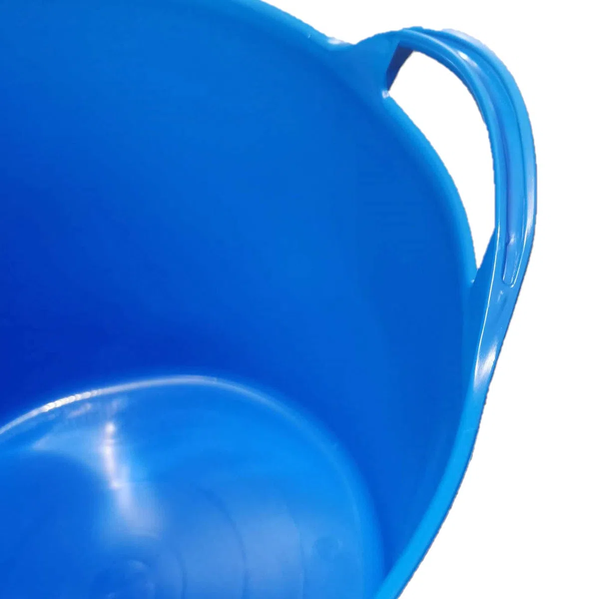 Pack de 4 capazos de plástico Flexible, de Color Azul, de 45 x 33 cm con Capacidad de 42 litros, con Asas, Ideal para Trabajo de Vendimia, Agricultura… Cubo de plástico(4uds / 42 litros Azul)