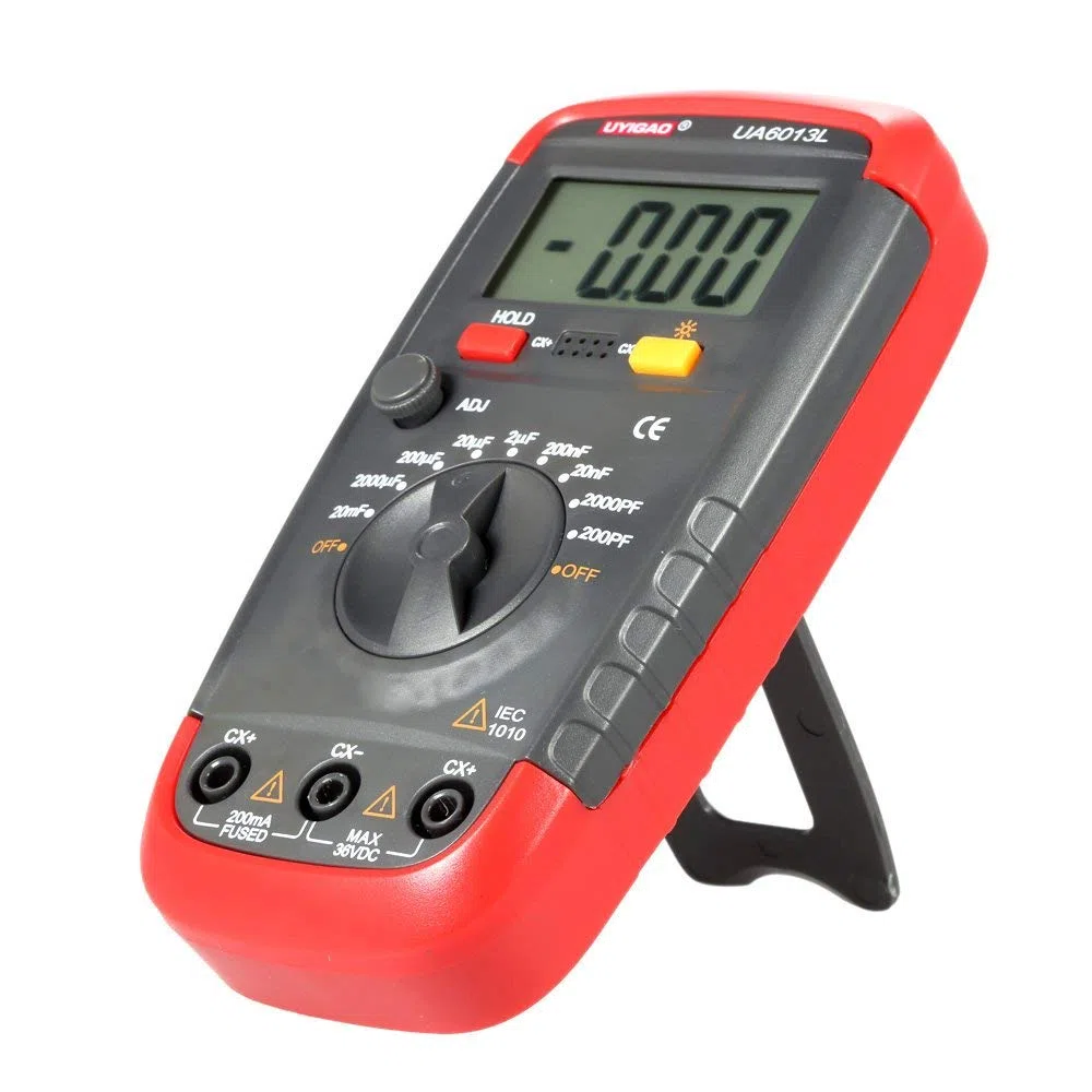 Uyigao UA6013L Capacitante digital Portable Capacitancia Digital Capacitancia Medidor de medidor Tester de contabilidad con luz de fondo LCD para ingenieros eléctricos
