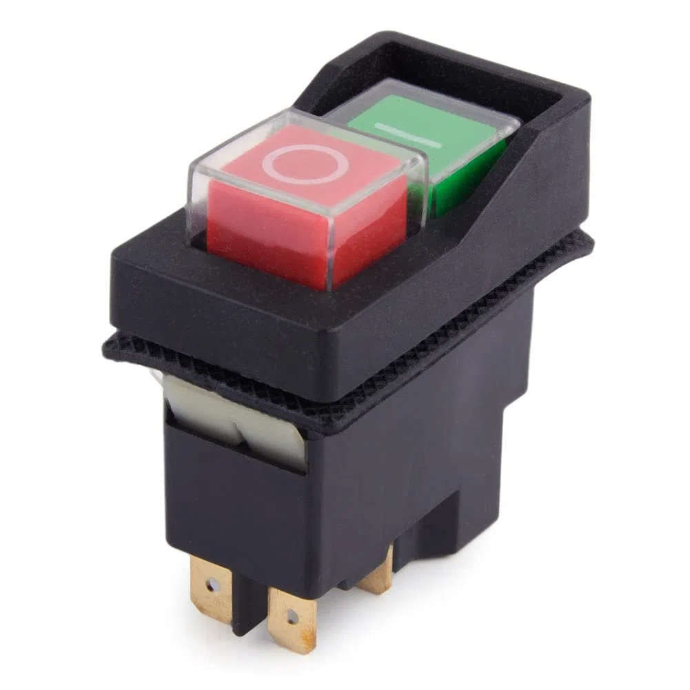 KJD17 5 PIN Botón a presión impermeable, interruptor electromagnético, CA 250 V 16 A, interruptor de seguridad magnético para hormigonera, interruptor para máquina IP55