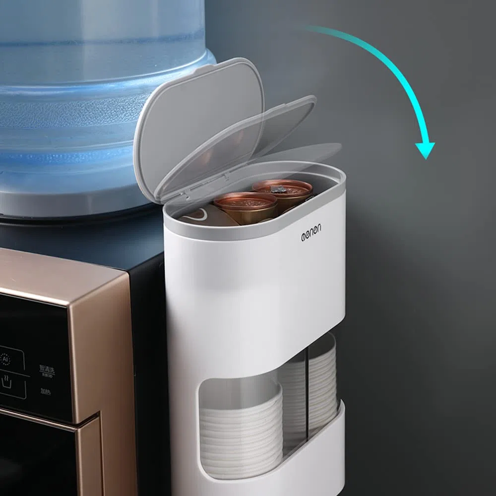 MHTECH Soporte automático para tazas, dispensador de vasos de papel, dispensador de vasos de papel desechable (ZBFPQ-HS)