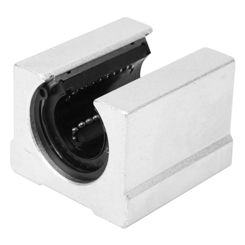 Bloque deslizante de rodamiento lineal, 2 piezas SBR20UU Guía lineal abierta Bloque de lineal de aleación de aluminio, 50 mm de longitud, 48 mm de ancho, 38 mm de altura, 20 mm de diámetro