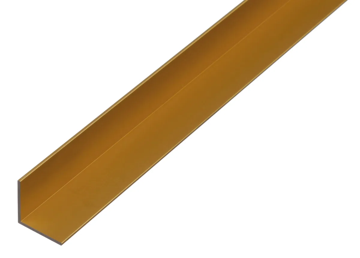 Alberts 434335 Perfil angular | Aluminio, anodizado dorado | 1000 x 30 x 30 mm