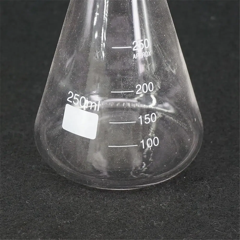 Cristalería de Laboratorio Matraz Erlenmeyer de vidrio de borosilicato de laboratorio conjunto graduado de 50 ml, 100 ml, 150 ml, 250 ml, 14/23, 19/26, 24/29 y 29/32(250ml Joint 19-26)