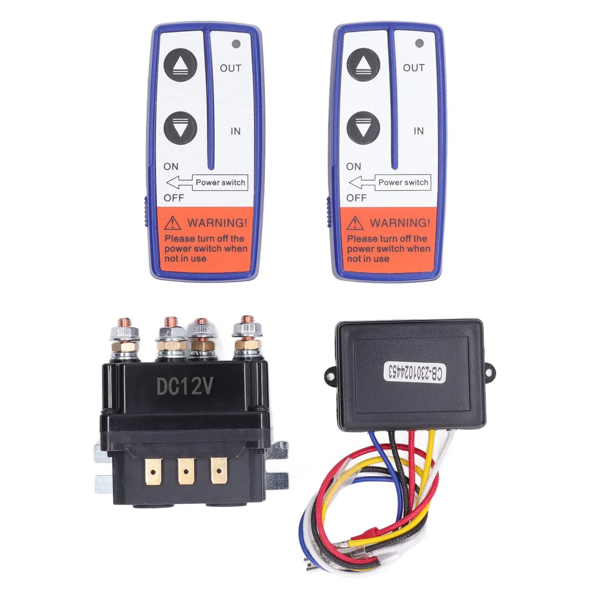 Kit de Relé de Cabrestante 12V 250A, Control Remoto para ATV, Moto de Nieve, Tractor de Jardín, Alta Potencia, Carga Dividida