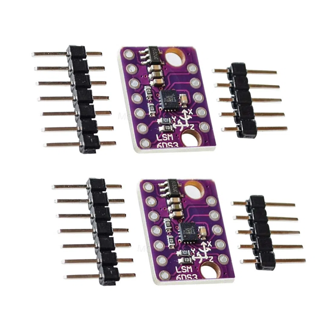 HiLetgo 2pcs GY-LSM6DS3 LSM6DS3 Accelerometer Gyro Embedded SPI IIC I2C Interface Module 8kb FIFO Buffer 5V