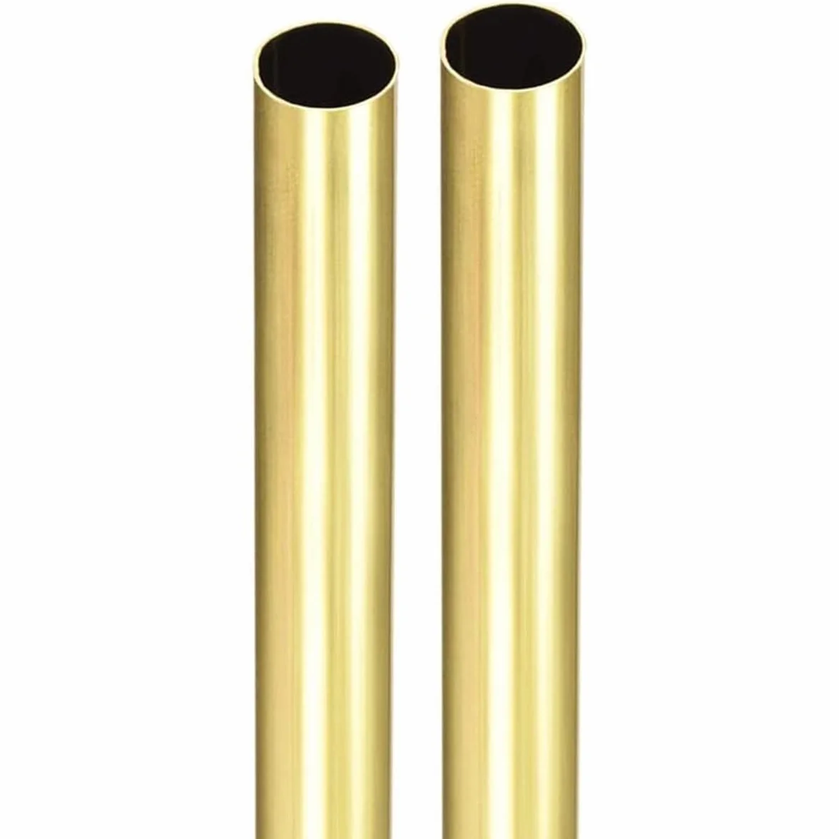 MACHSWON Tubos de cobre de cobre amarillo del tubo redondo H65 Tubos de 200mm Longitud 20mm OD 2.5mm Espesor de pared Tubería recta inconsútil
