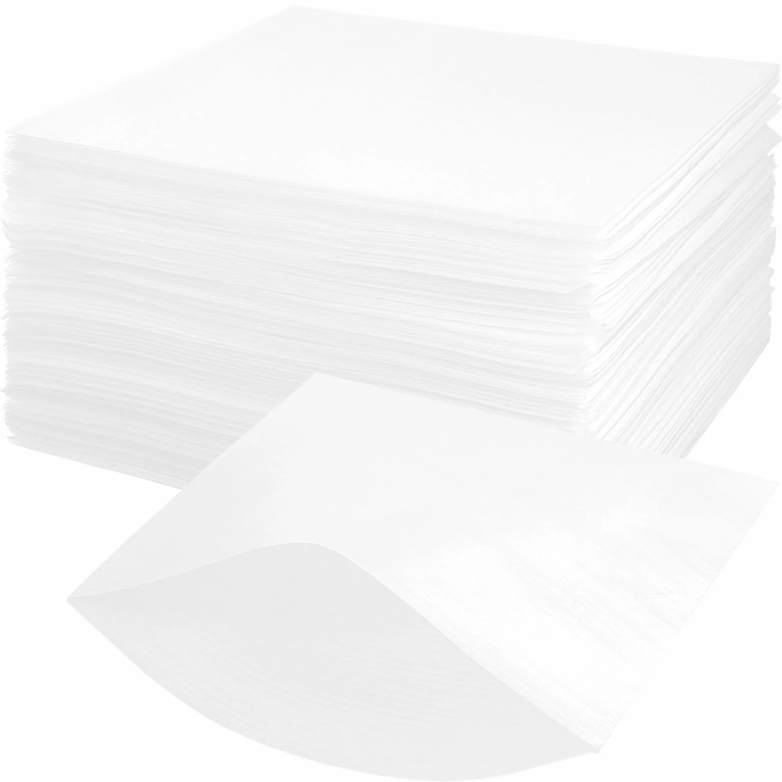 KEILEOHO 150 unidades, 30 x 30 cm, material de embalaje de espuma, embalaje de espuma, embalaje de espuma para embalaje, mudanzas, vajilla, 0,5 mm de grosor, color blanco