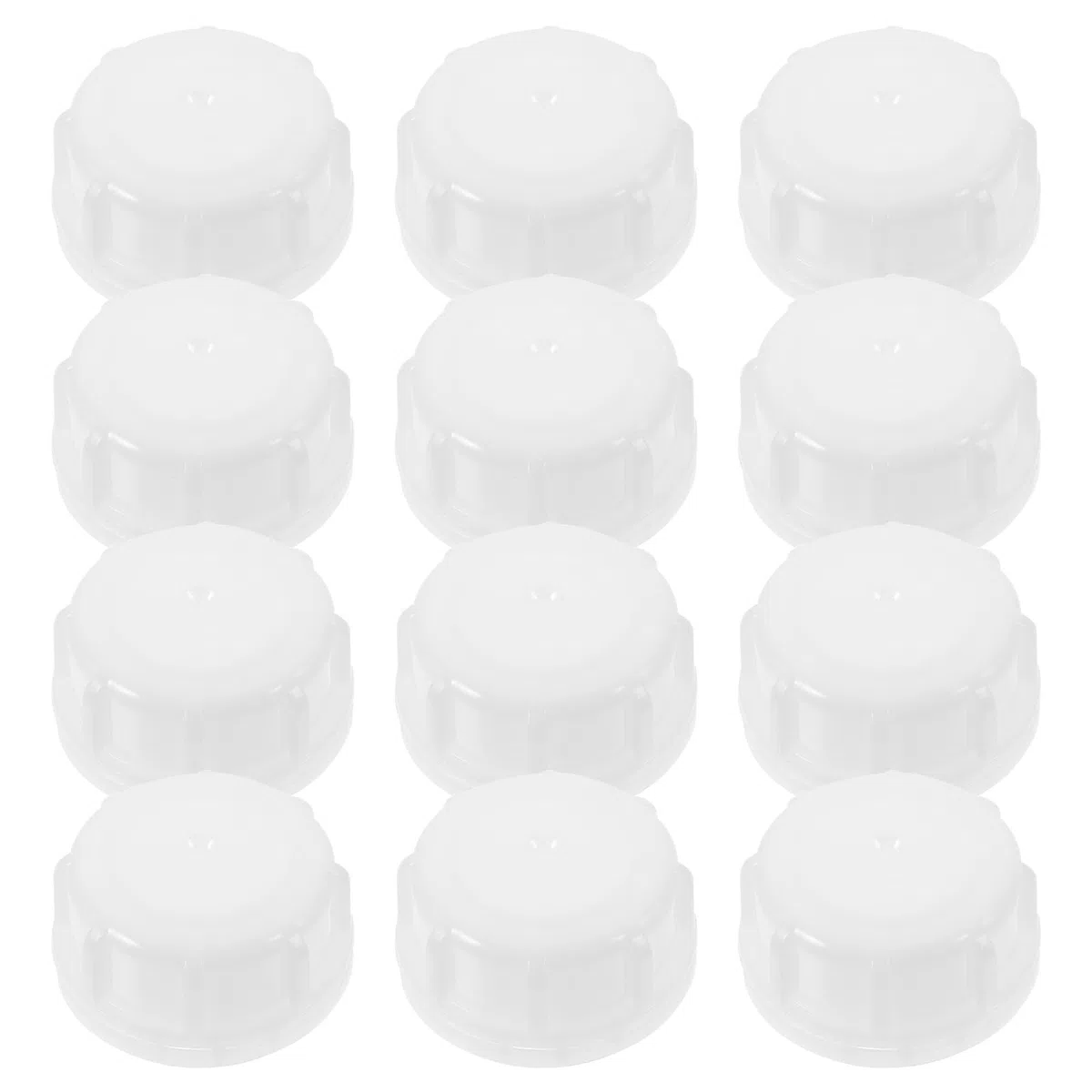 Alasum Tapas de Rosca para Bidones Industriales 20-25L, Kit 12 Unidades de Plástico para Sellado Antirrobo en Bidones de Gasolina y Fertilizantes