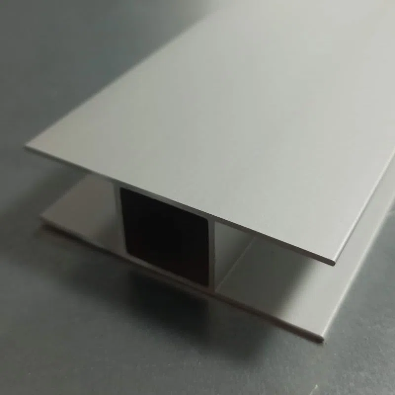 2 piezas de 1000x60x19mm (2 metros), Perfil embellecedor de aluminio anodizado en forma H, ideal para uniones rectas de paneles de contrachapado, policarbonato o aglomerado de 15mm o 16mm de espesor.