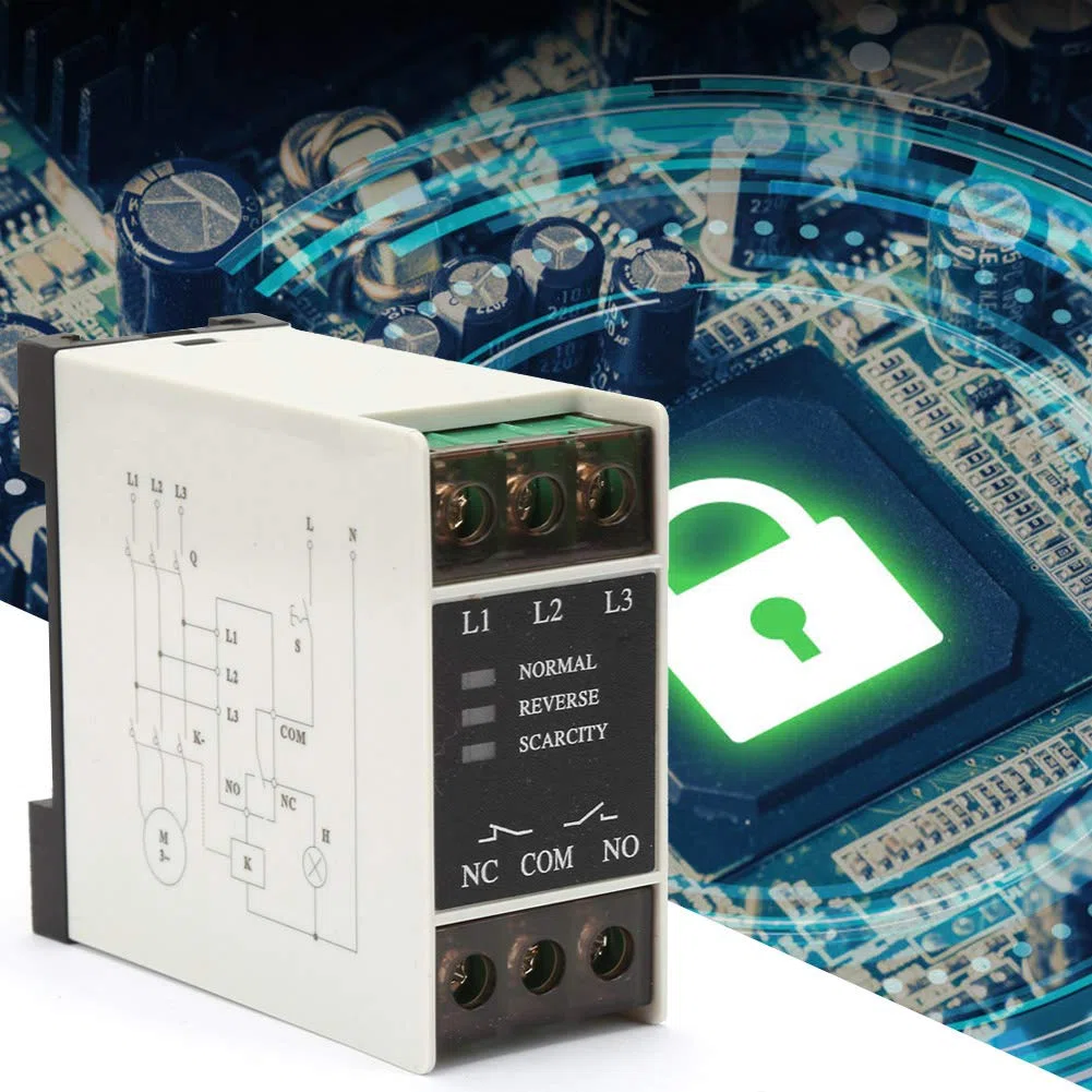 Relé de Monitoreo de Voltaje Mini TG30S Trifásico Protección contra Rayos Protector de Secuencia de Fase Proyectos de Electrónica de Construcción para Aplicaciones Industriales