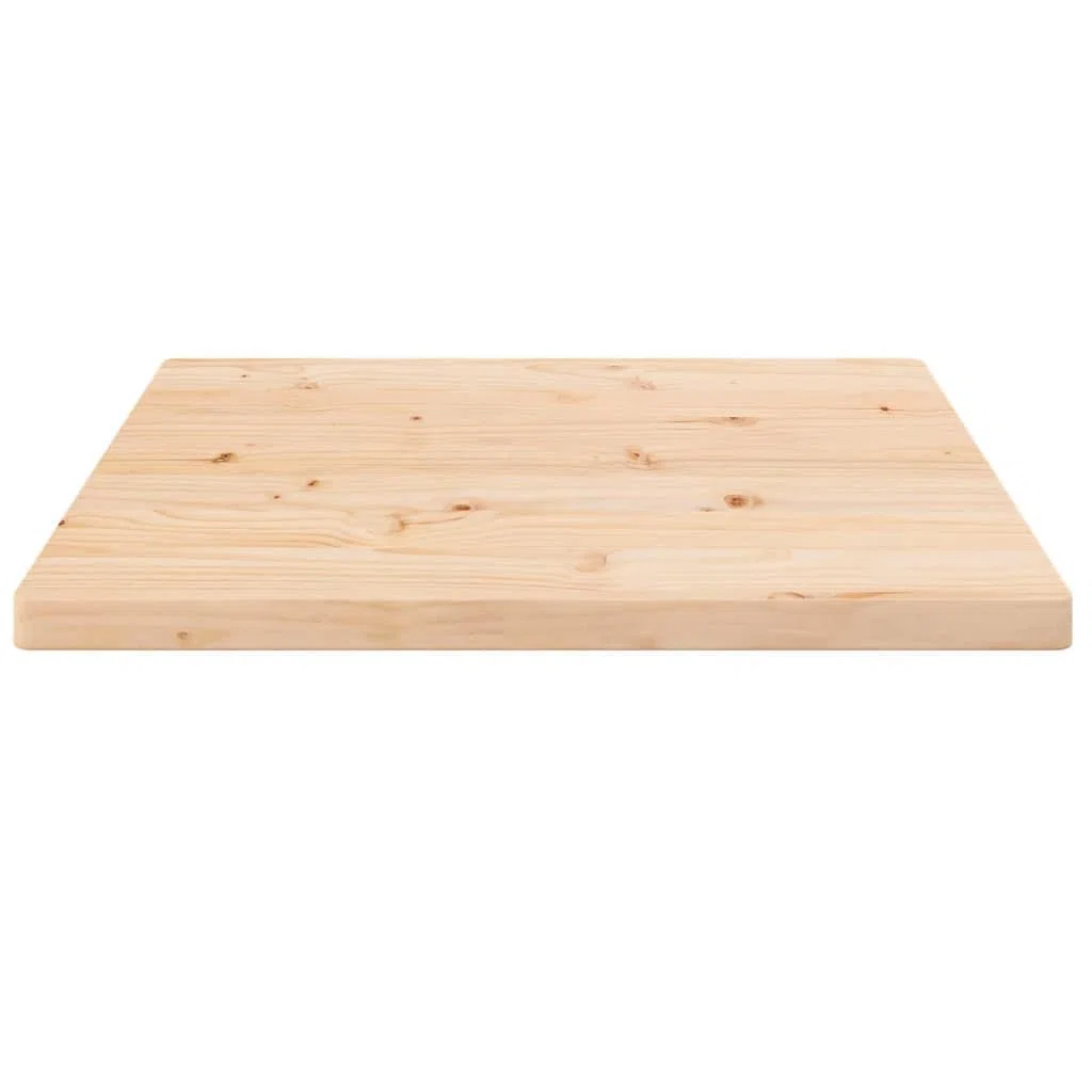 vidaXL Bandeja Cuadrada de Oficina, Reemplazo para Hogar y Restaurante, Marrón 40x40x2,5 cm, Madera de Pino Macizo