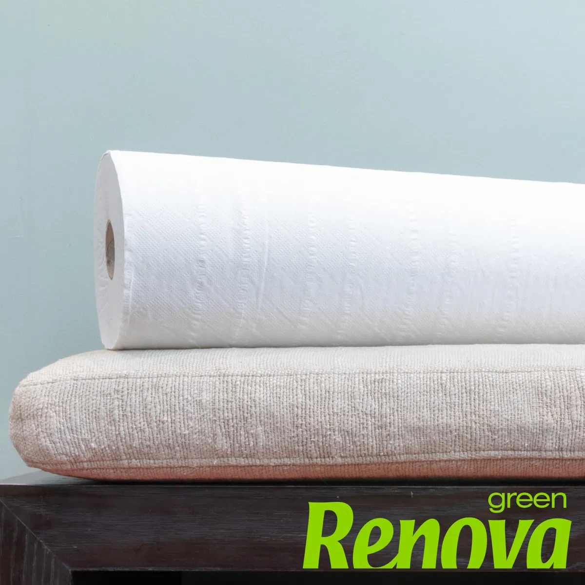 Rollos Camilla Renovagreen I 9 rollos de 60 metros I 600mm de ancho I 1 Capa I Certificado Ecolabel