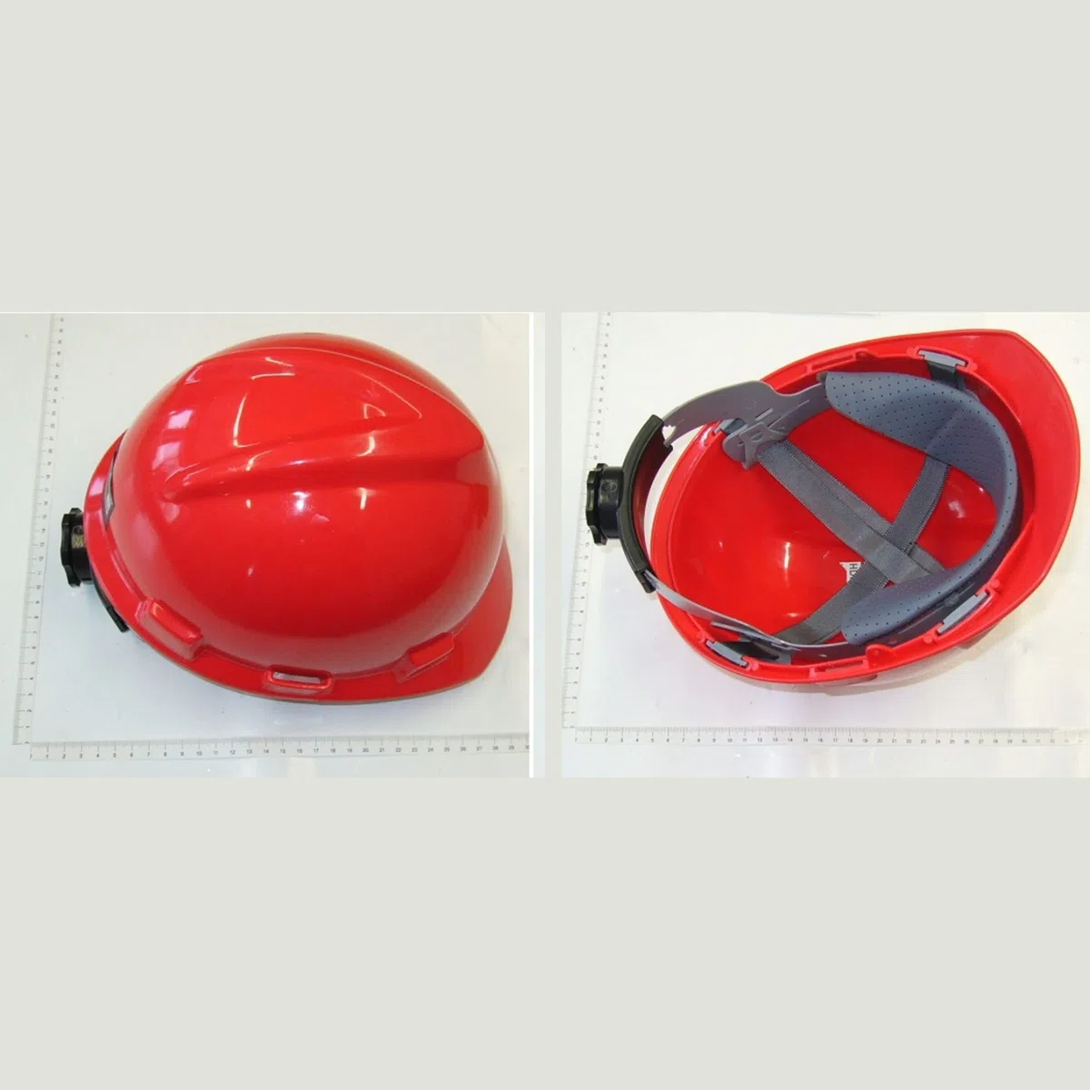 Einhell Casco de seguridad forestal, protección auditiva ajustable, Casco de seguridad forestal, protección auditiva ajustable, Color Rojo, 52 a 66 cm