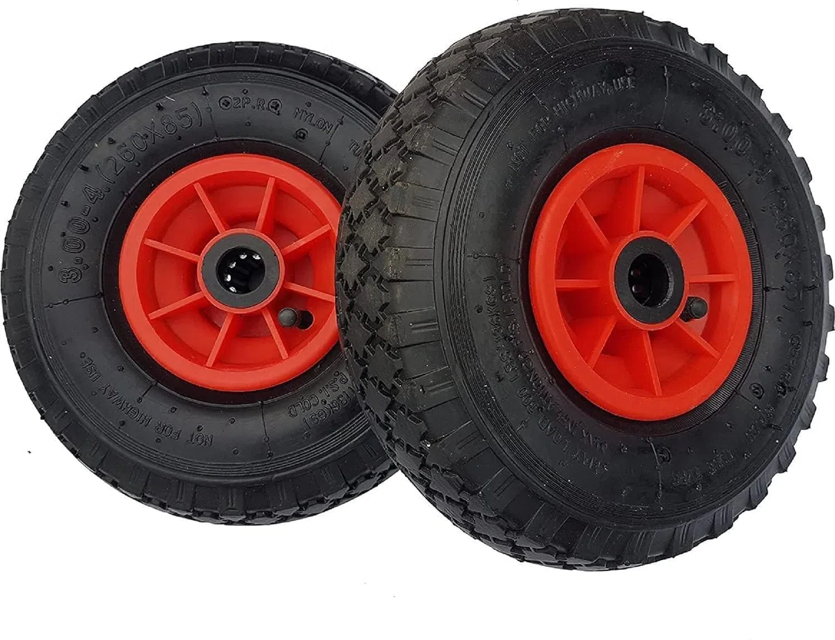 Kippen 1637X - Par de Ruedas Neumáticas Dimensiones: 3.00-4 (260x85mm.)